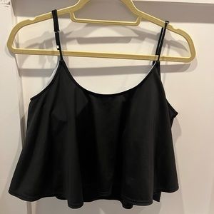 Kortni Jeane, large, black, swing bathing suit top, GUC